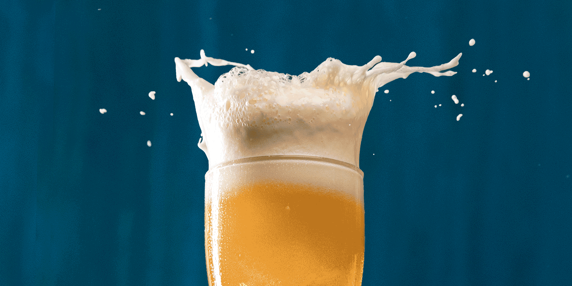 Una pinta de cerveza en litros
