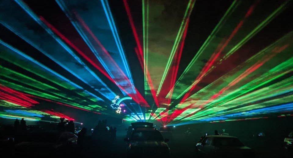 rave laser light show