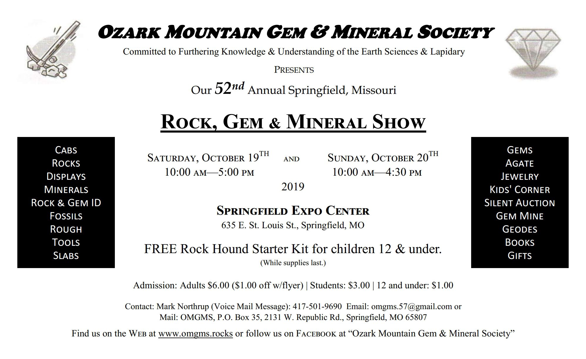Rock, Minerals, & Fossils in Springfield, MO