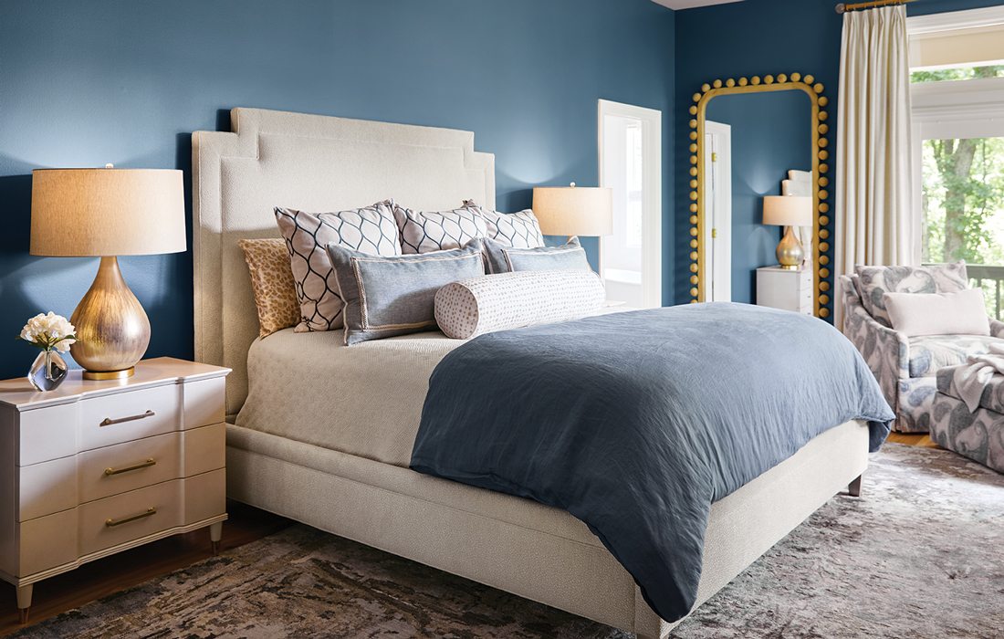 Blue bedroom redesign