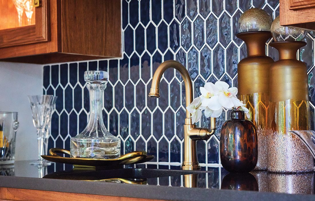 Blue kitchen redesign