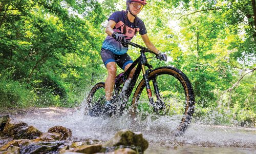 Biking trail in Arkansas.