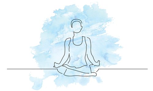 Meditation illustration