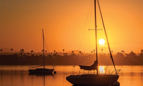 Mission Bay, San Diego sunset