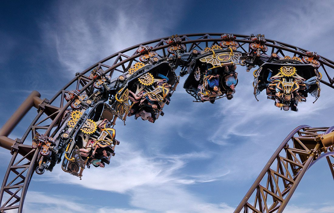 Rollercoaster at Silver Dollar City in Branson MO