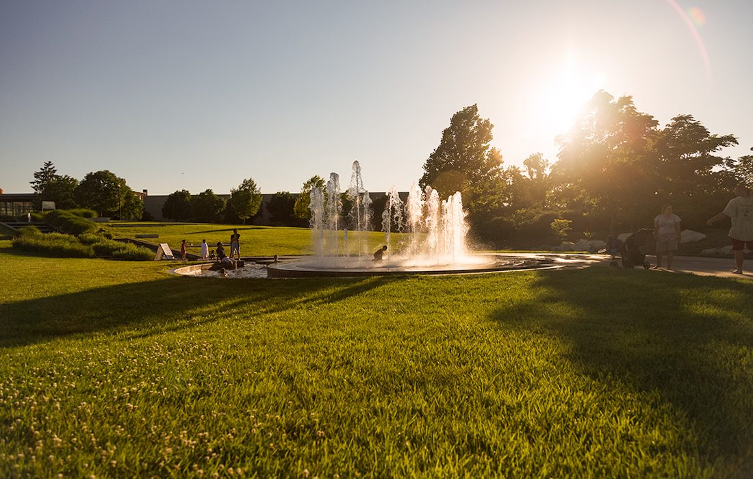 Fountains in Jordan Valley Park, Springfield MO