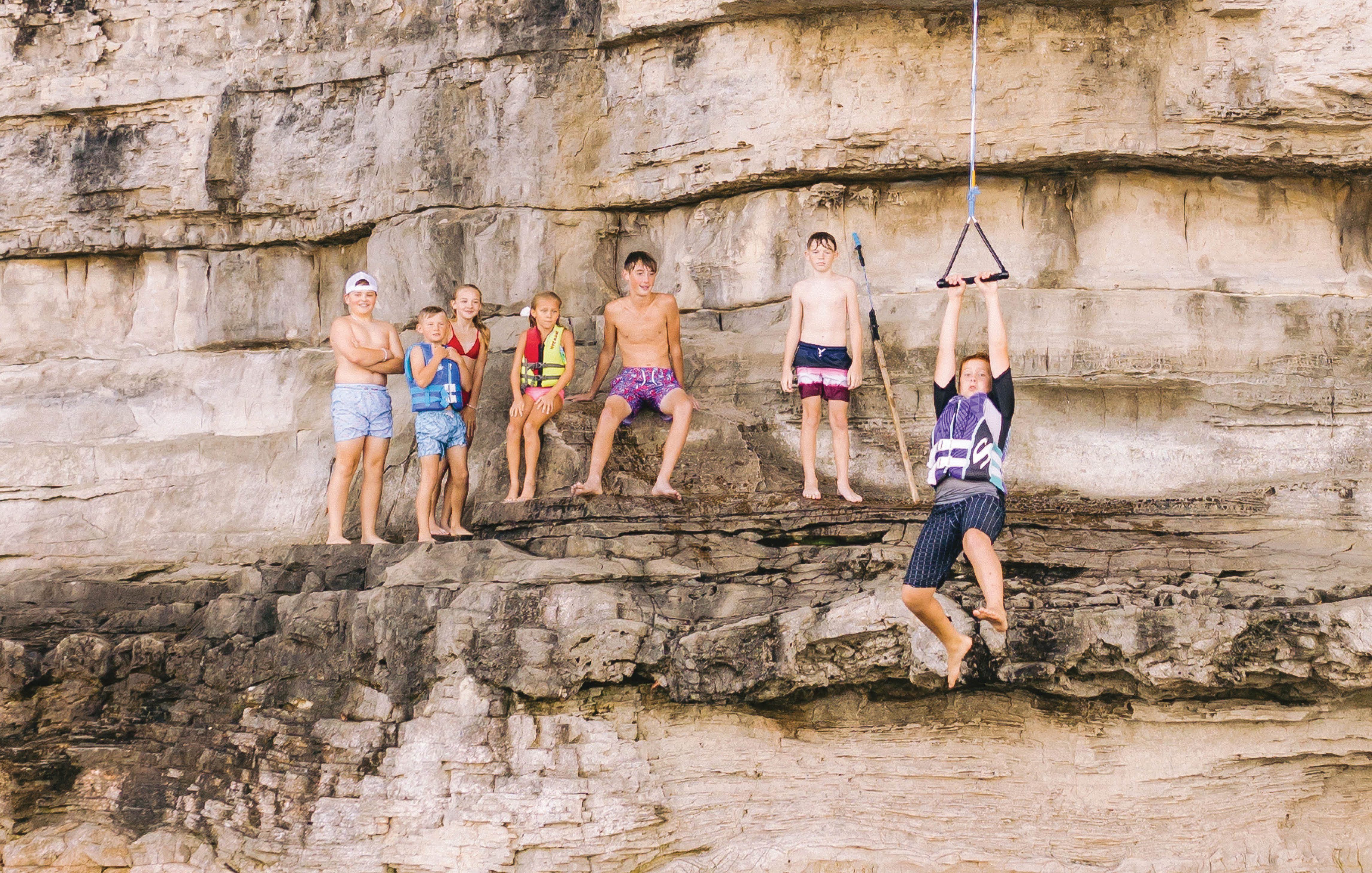 Kids at Table Rock Lake