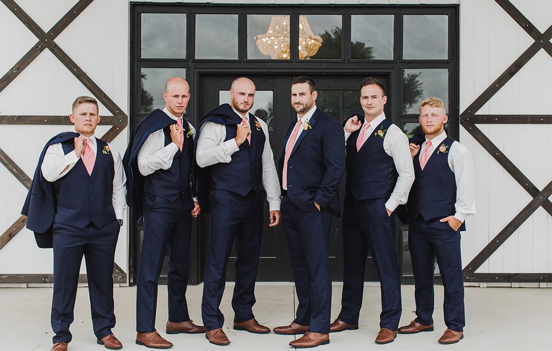 groomsmen at wedding
