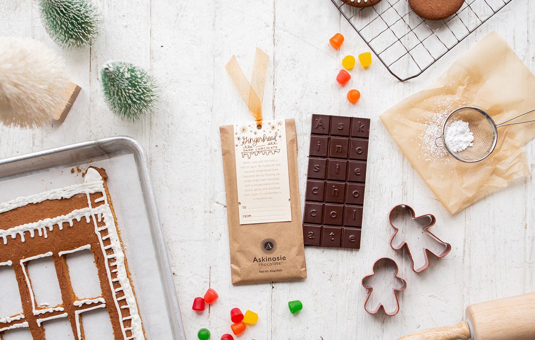 Gingerbread chocolate from Askinosie Chocolate