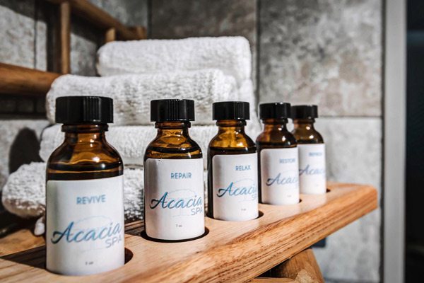 Acacia Spa product display