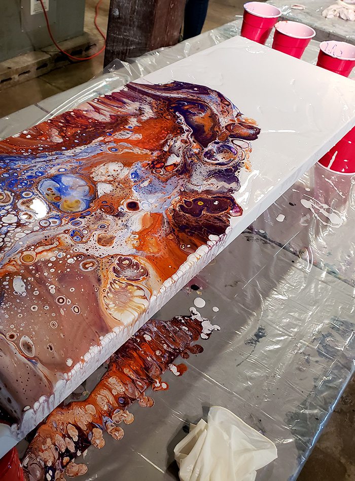 Acrylic Paint Pouring Class in southwest MO