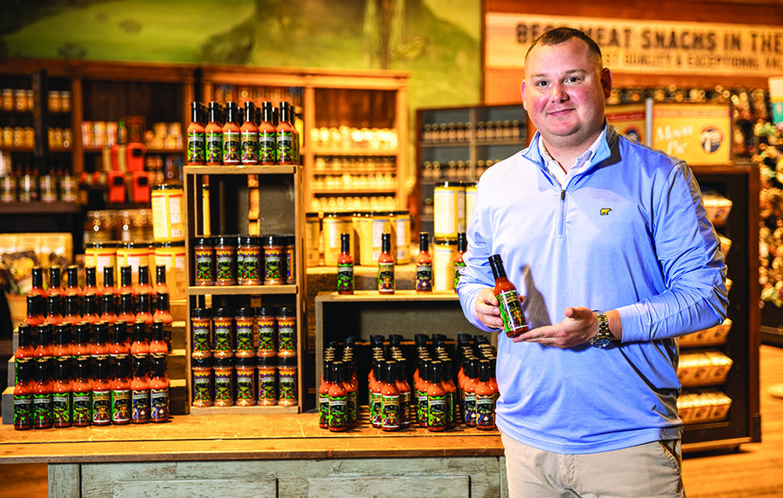 Anthony Brent in his store.