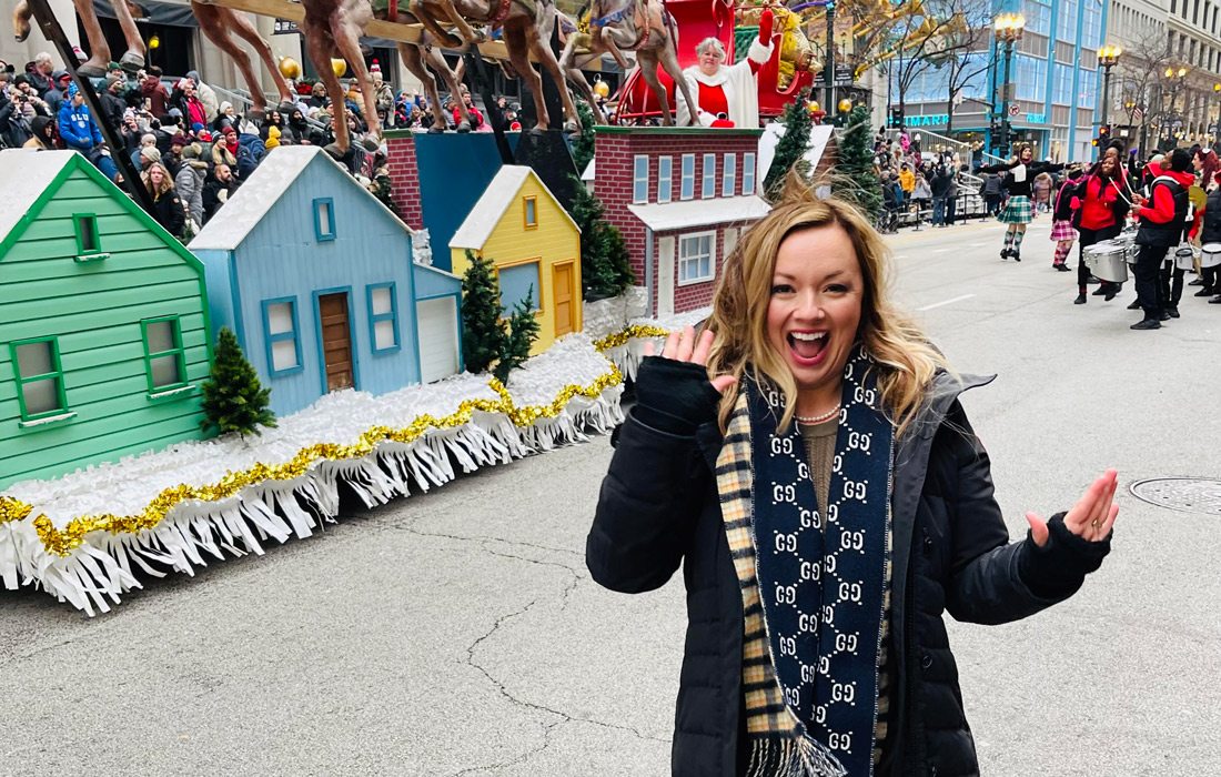 Ashley Berry at the Chicago Thanksgiving Parade