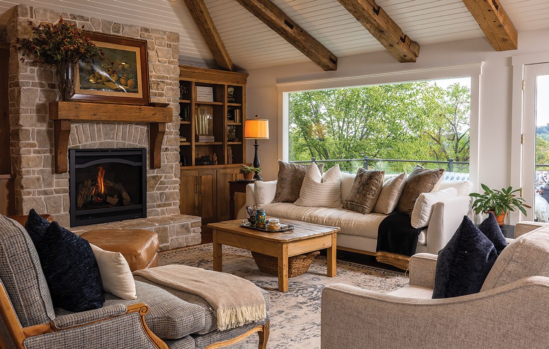 Interior of Higgins renovated cottage