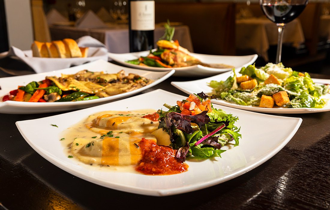 All dishes at Avanzare Italian Dining