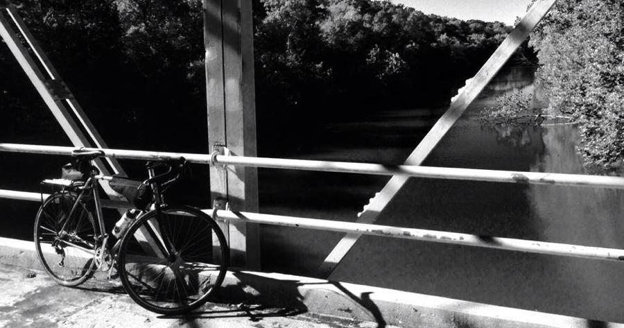 Bike on bridge