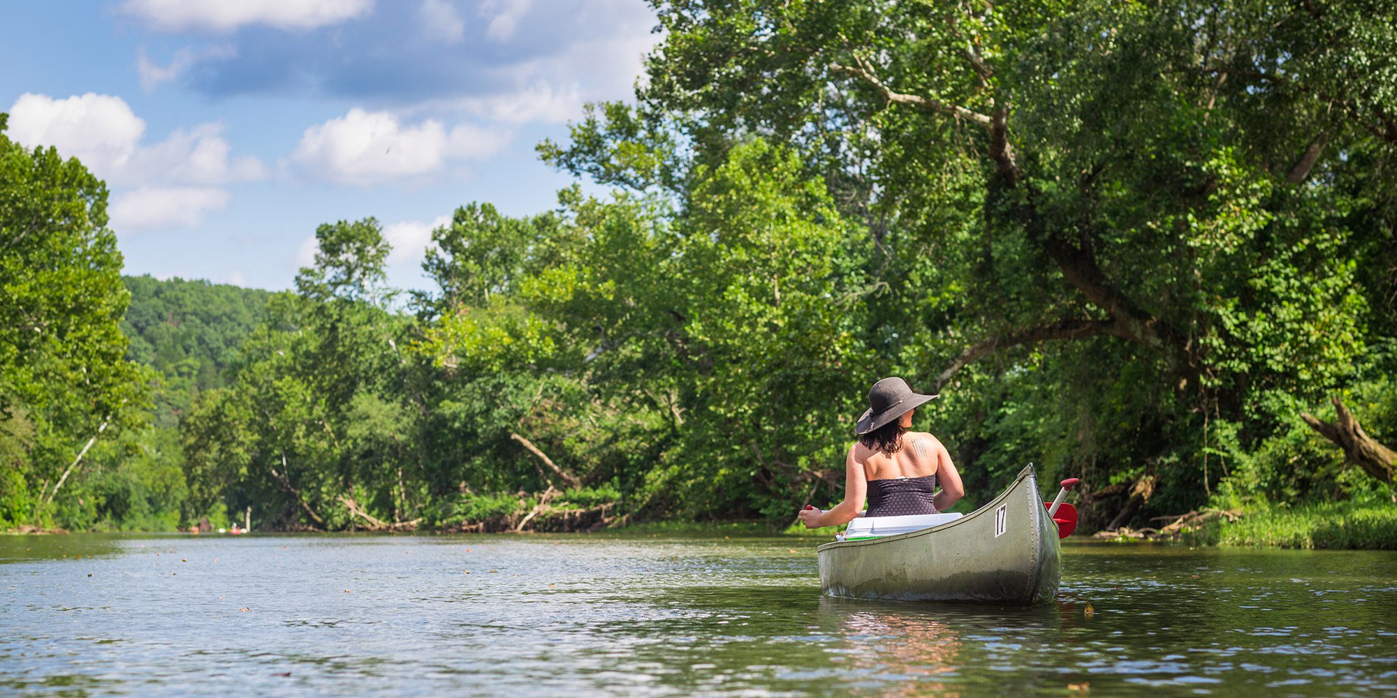 Canoe or float down Big Piney River in Missouri