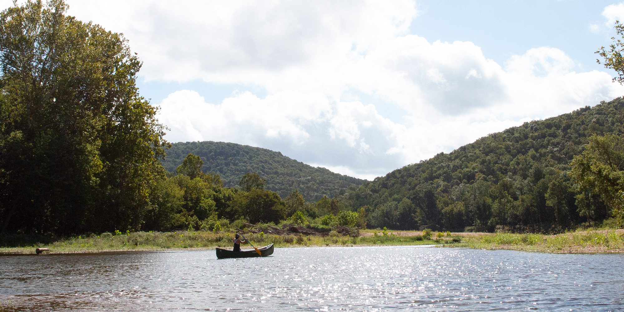Canoe or float down Kings River in Arkansas
