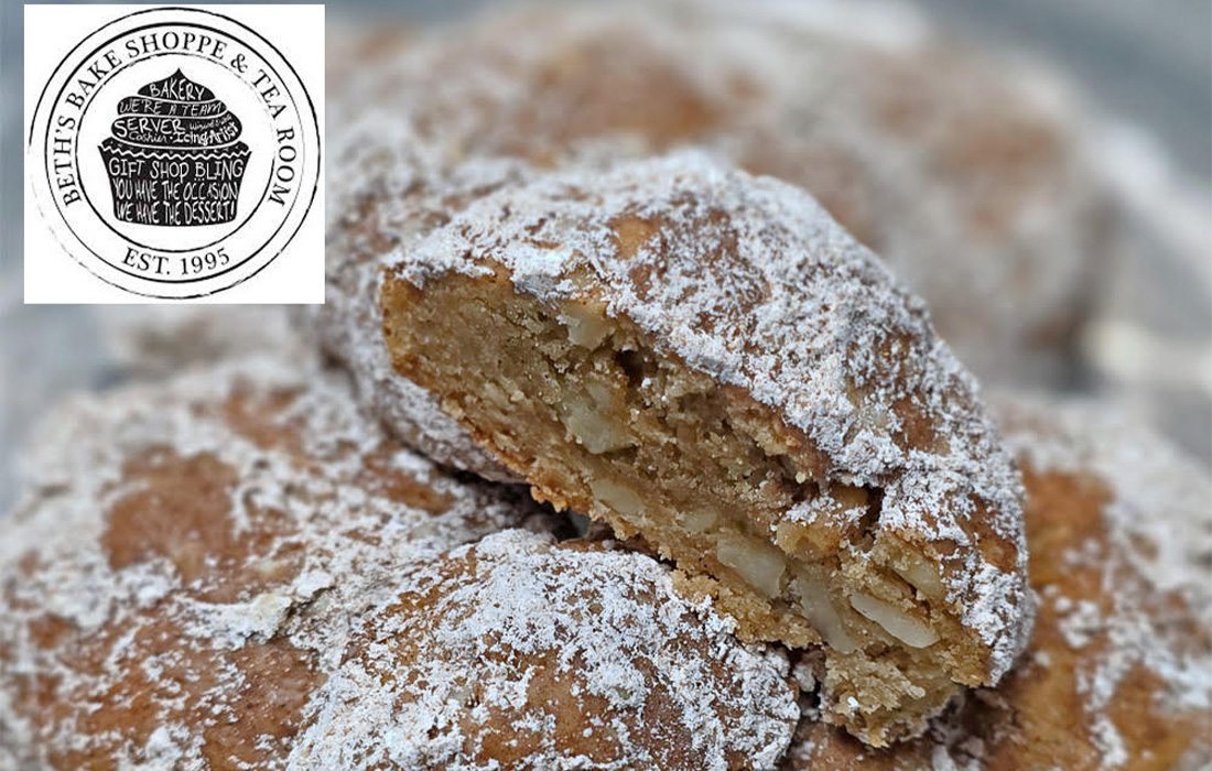 Black walnut sandies from Beth’s Bake Shoppe & Tea Room.