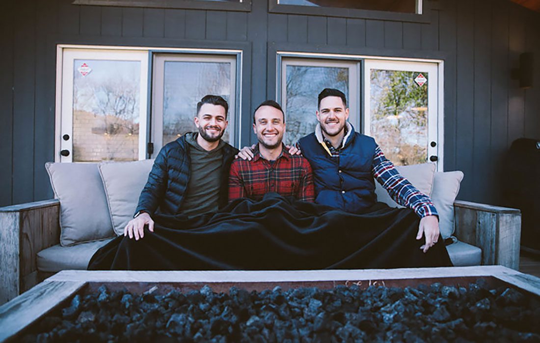 Josh Stewart, Bryan Simpson, and Dane Watts are all partners of Big Blanket Co.