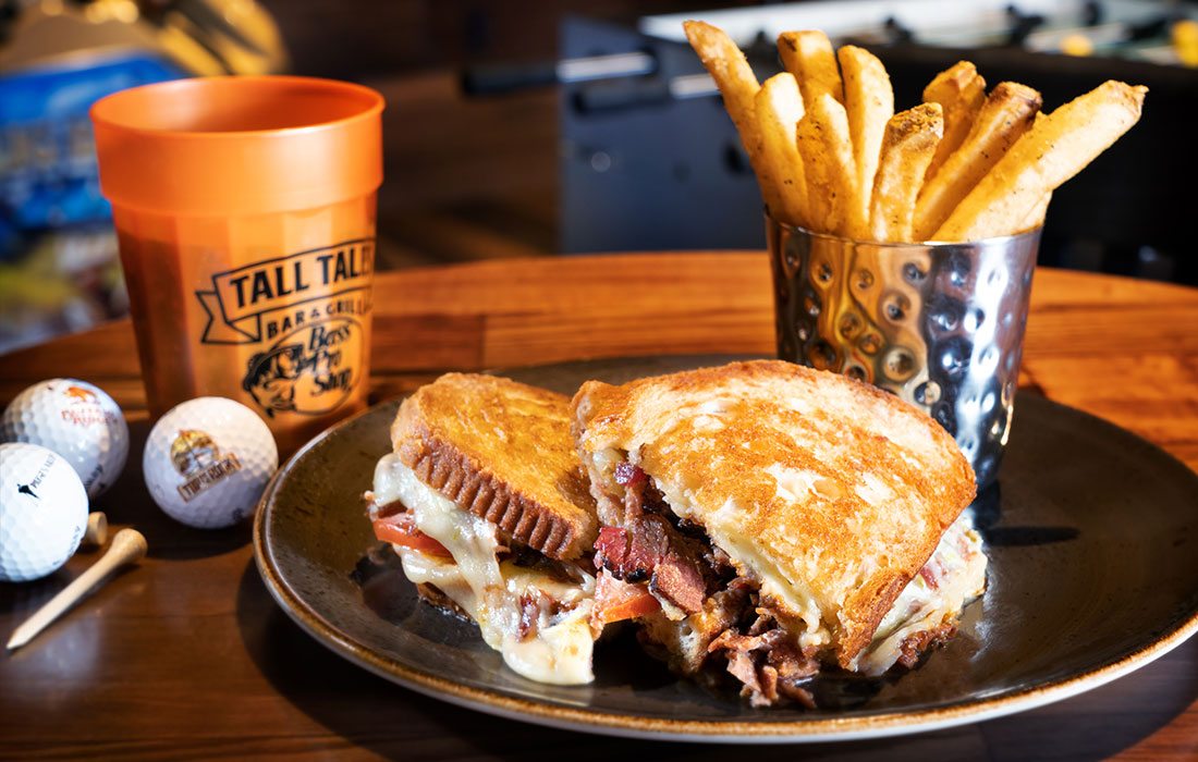 Smoked Brisket Grilled Cheese from Tall Tales Bar & Grill