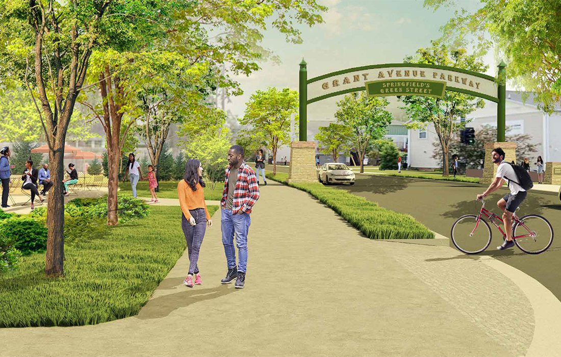 Grant Avenue Parkway Project rendering