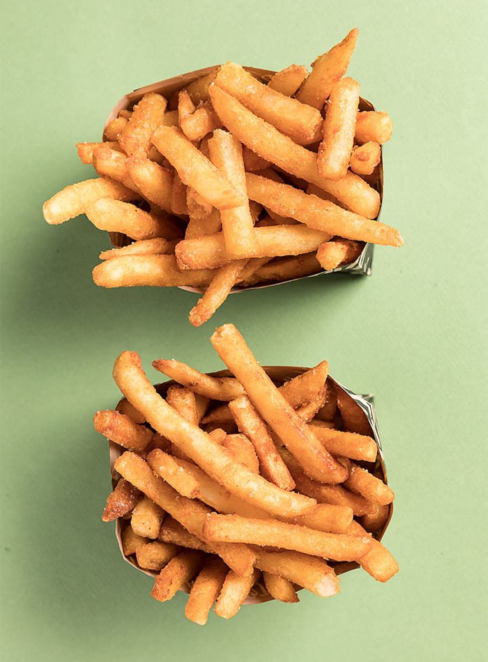 Sea salt fries (top) and smoked fries (bottom) Shake from Black Sheep ASAP