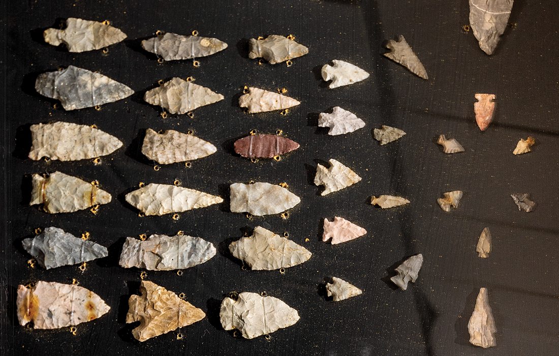 Artifacts from Buff Dweller's Cave in southwest Missouri