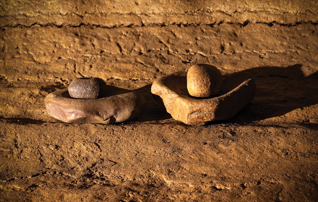 Artifacts in Buff Dweller's Cave in southwest Missouri