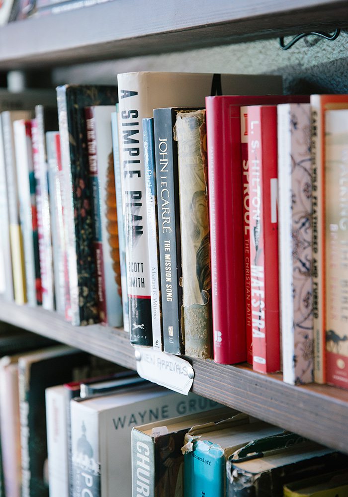 Bookshelf at BookMarx in Springfield, MO.