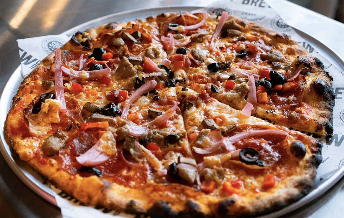 Pizza from Springfield Brewing Company
