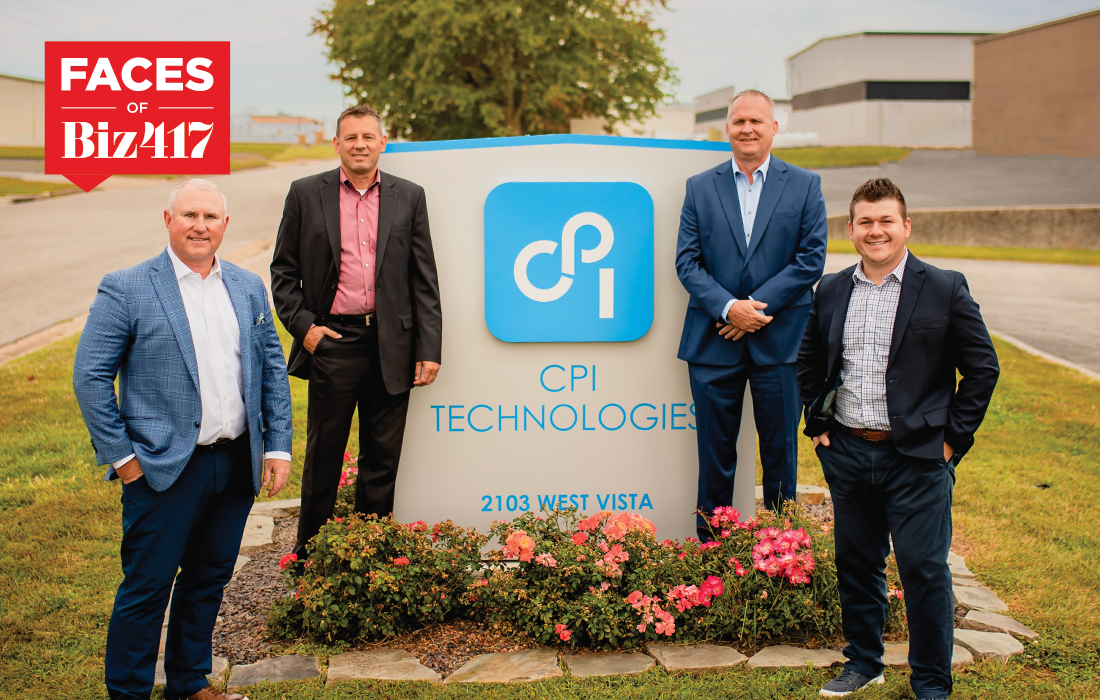 Erik Crane, Rob Kassing, Greg Gurke and Josh Glove of CPI Technologies in Springfield, MO