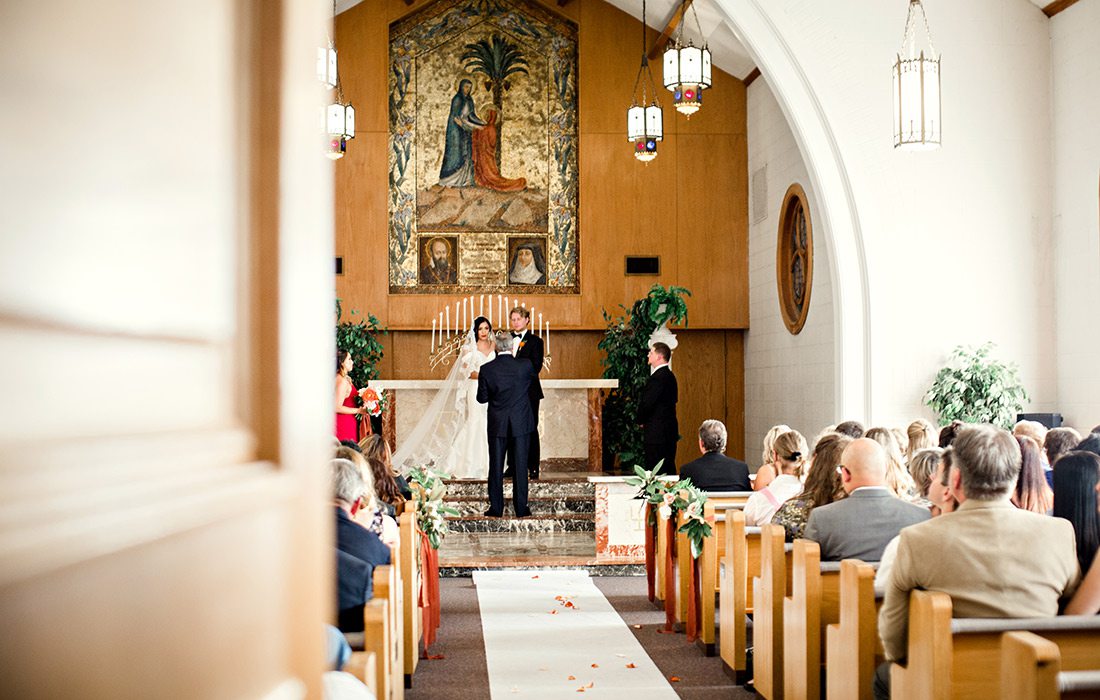 Caleb Mabe and Sophia Smith on their wedding day