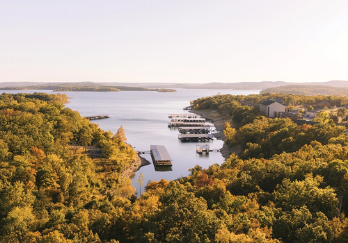 Aerial photo of Table Rock Lake in southwest Missouri