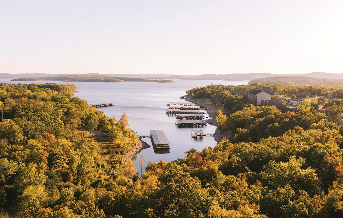 Aerial photo taken of Table Rock Lake in southwest Missouri