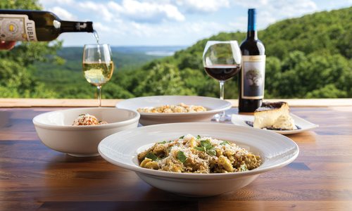 Food with a view of Table Rock Lake at Cellar 417