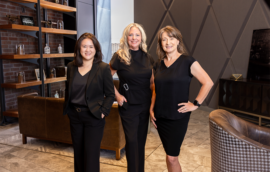 Joyce Wong-Hsu, Christine White and Kara Turner of Central Bank.