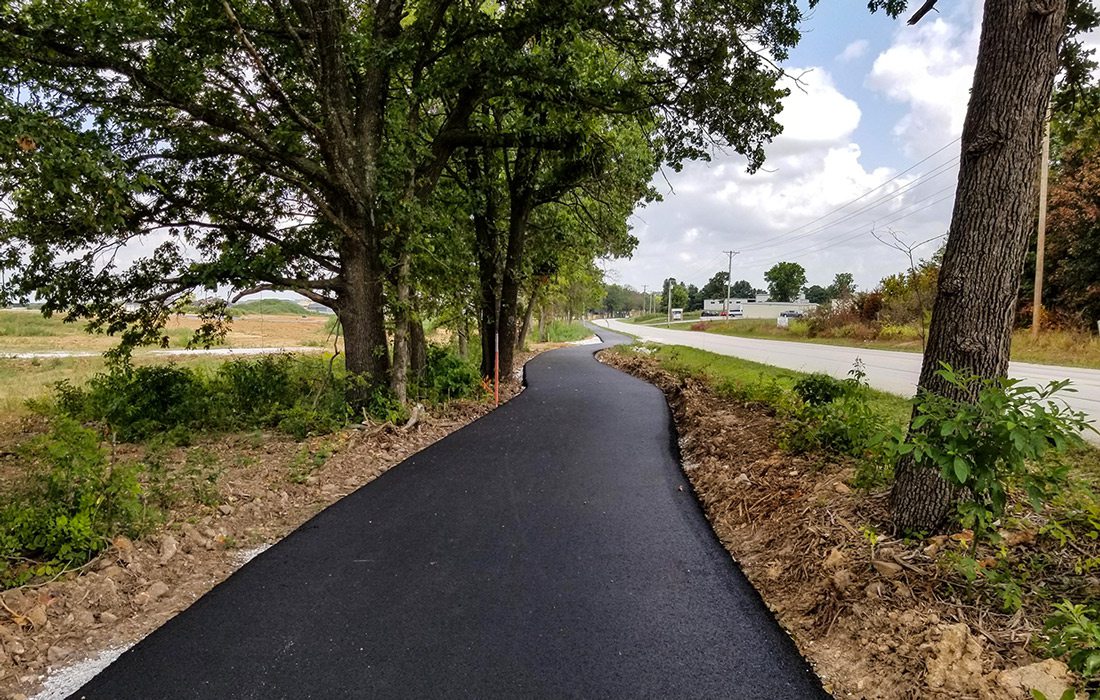 Photo of the Chadwick Flyer Trail in progress