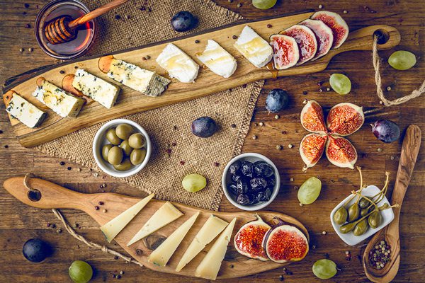 Charcuterie board stock image