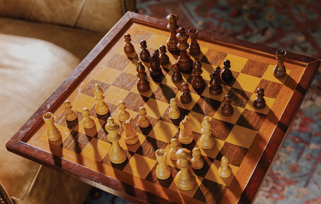 Chessboard table