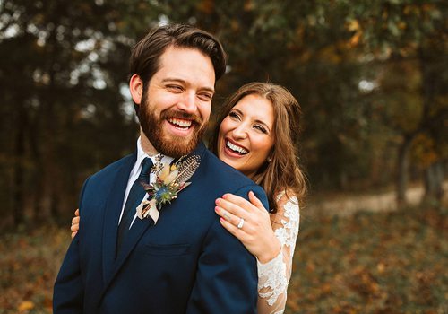 Brian Horton & Cheyann Weinacht on their wedding day