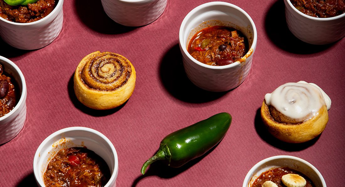 Pair Chili with Cinnamon Rolls