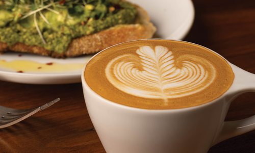 Coffee with foam art