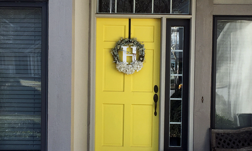 Add a Bold Paint Color to Your Front Door