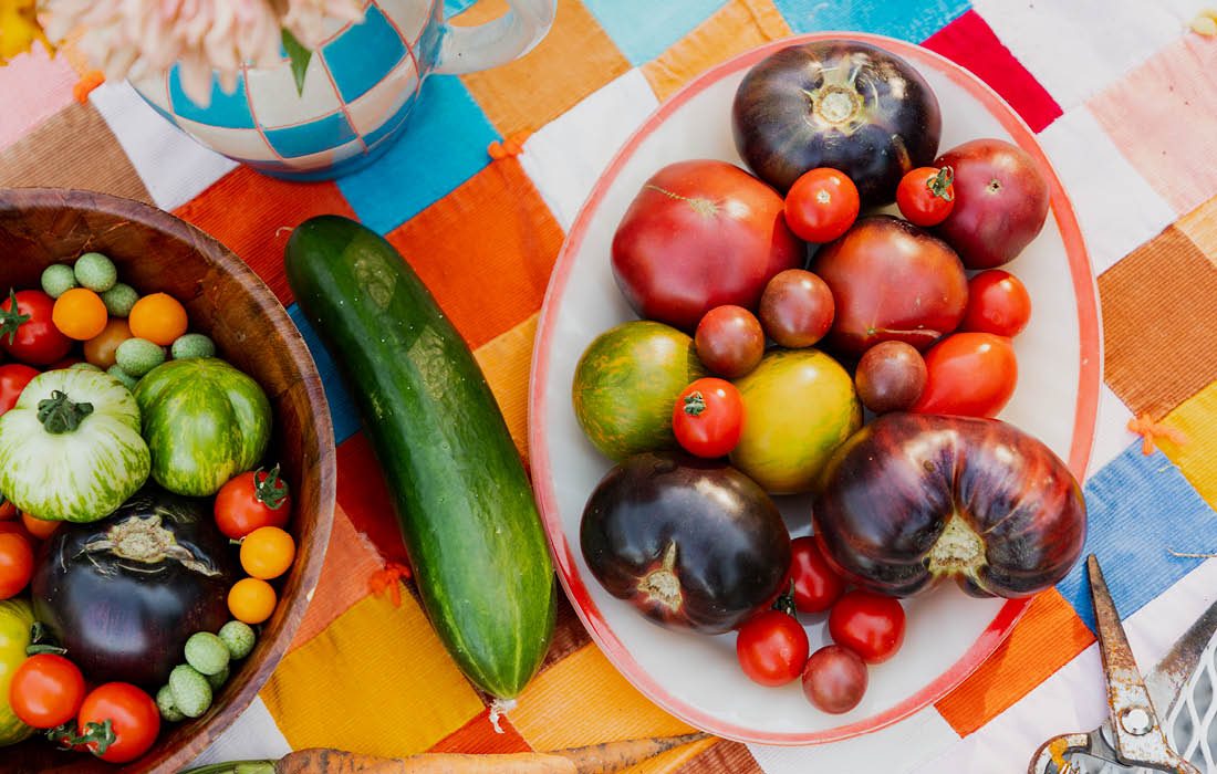 Vegetables grown on a homestead in southwest Missouri