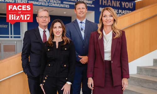 Keith Noble, Brent Baldwin, Lacy Martin and Becky Gullet of Commerce Bank in Springfield, MO