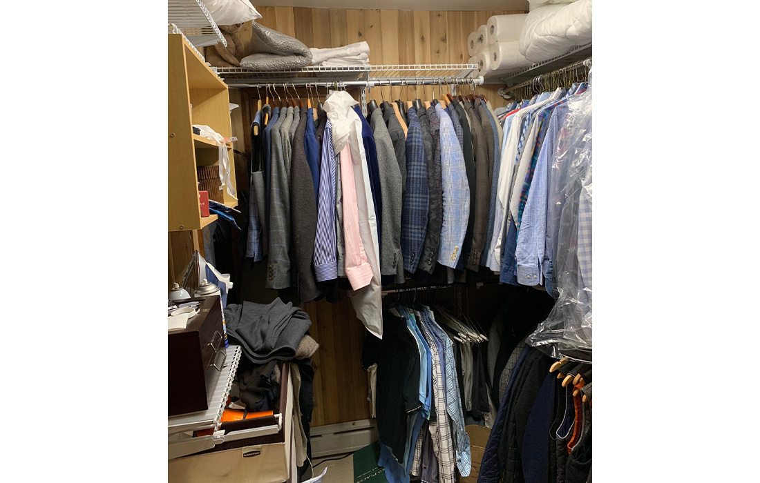 Small closet before Concepts by Design came in.