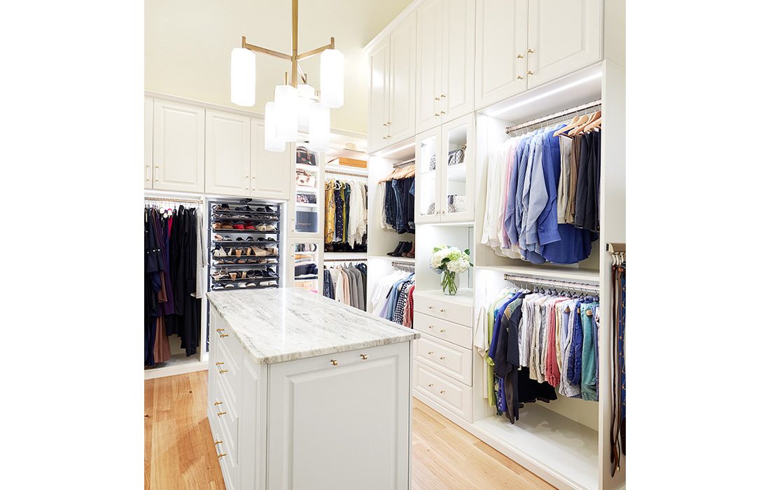 Renovated closet by Concepts by Design.