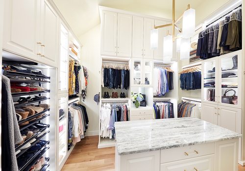 Renovated closet done by Concepts by Design.