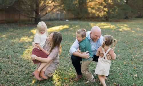 Ashley Casad and her family in Springfield, Missouri.